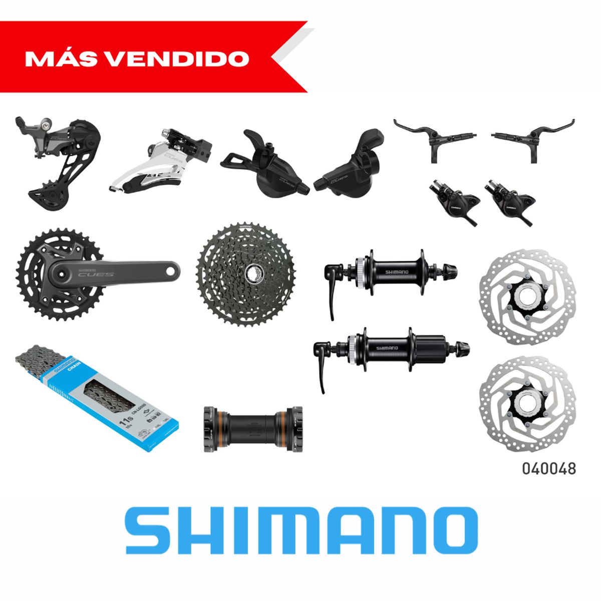 SHIMANO - GRUPO MTB SHIMANO CUES 3622T 11-45T 2X11V