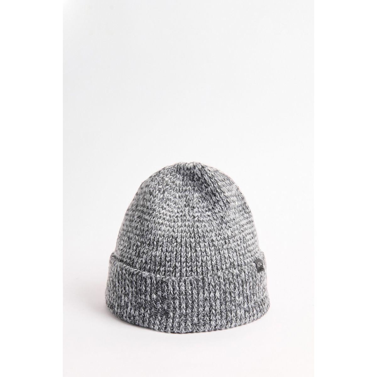 KOAJ - KOAJ Gorro gris intenso tejido con doblez sencillo ajustable Hombre
