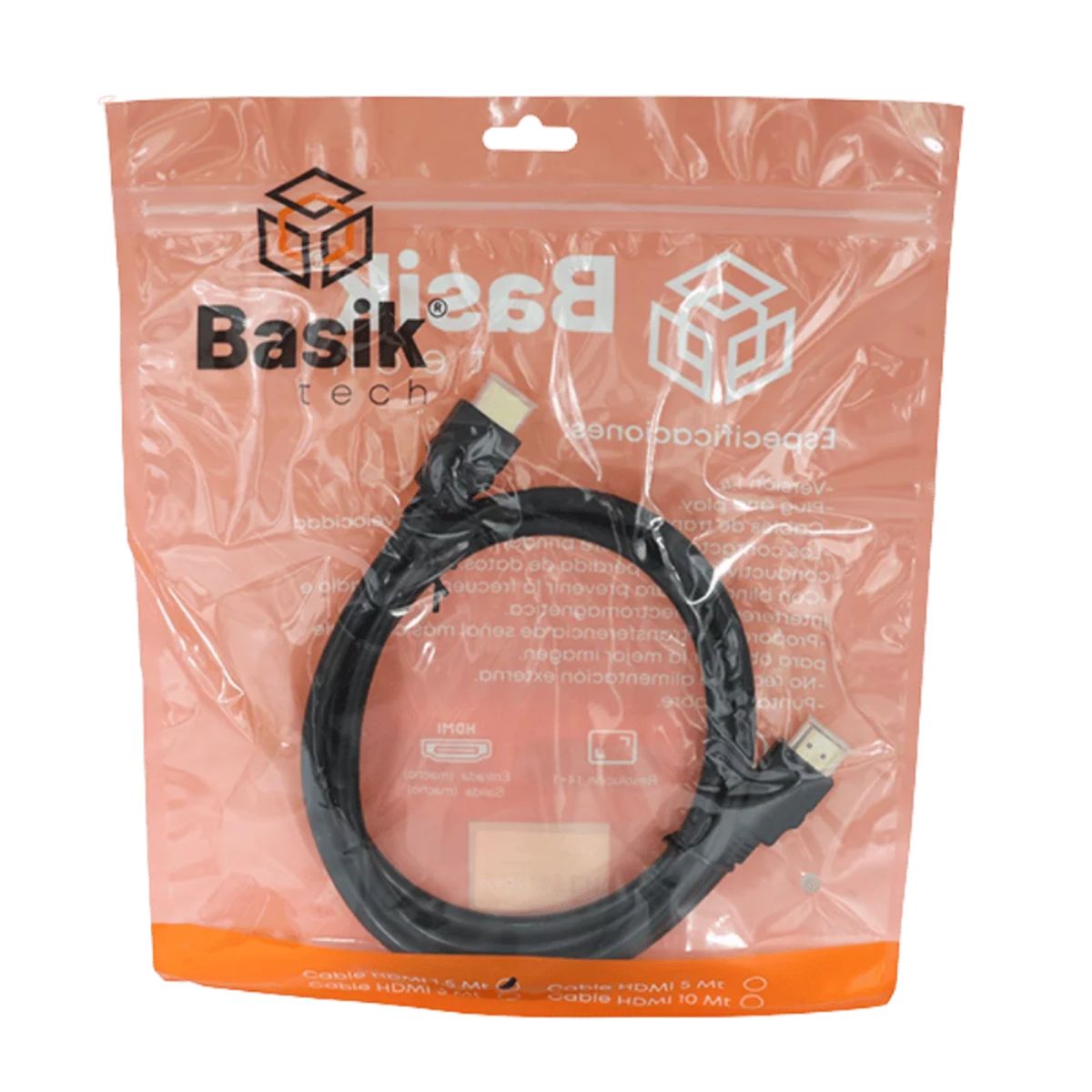BASIK TECH - Cable Hdmi Basik Encauchetado 3Mt 80169