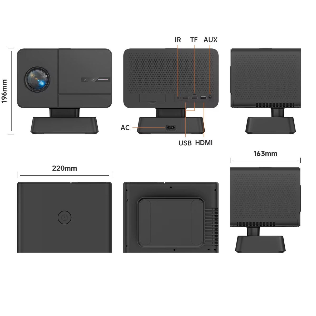 GENERAL - Proyector Smart Pro Ultra HD 4K Auto Calibración Wifi HDMI USB MICRO SD P50