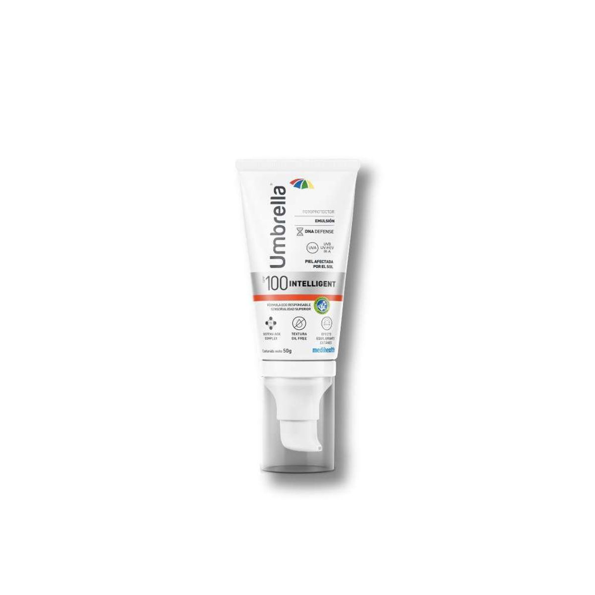 UMBRELLA - MEDIHEALTH Umbrella Spf100 Intelligent x50gr para Todo Tipo de Piel