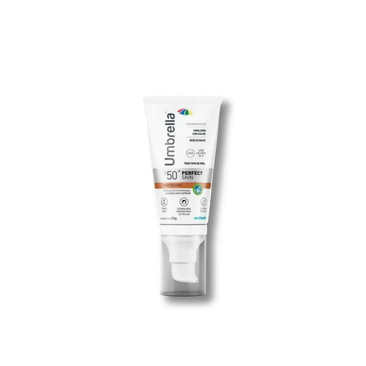 UMBRELLA - MEDIHEALTH Umbrella Spf 50+ Perfect Skin Tono Oscuro x50gr