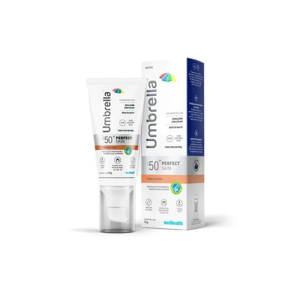 UMBRELLA - MEDIHEALTH Umbrella Spf 50+ Perfect Skin Tono Oscuro x50gr