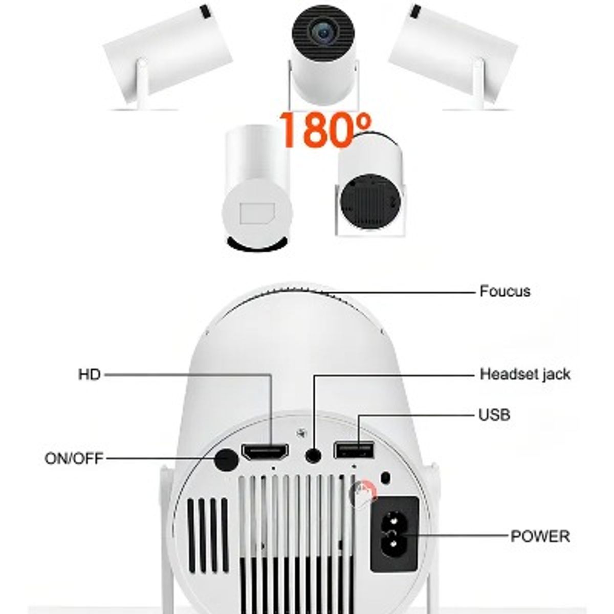 GENERICO - PROYECTOR DE IMAGEN WIFI HY300