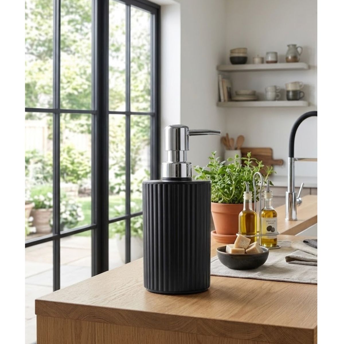 GENERICO - Dispensador Moderno Para Baño O Cocina Con Dosificador