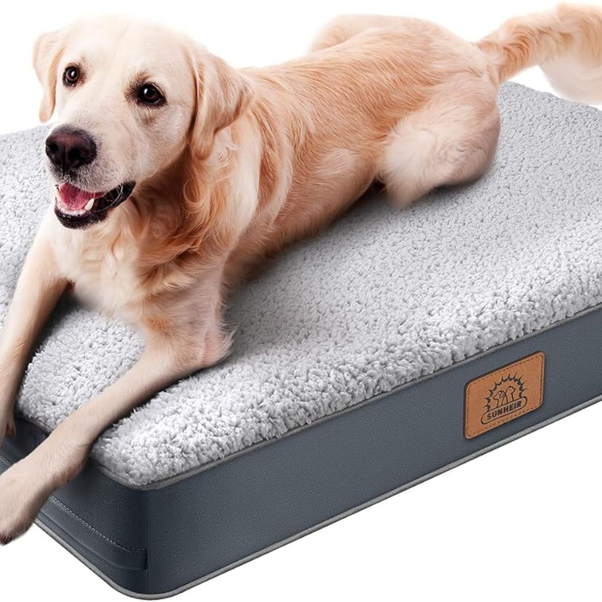 GENERICO - Sunheir Cama Ortopédica Perro Mediano Plana+ Forro 88x55x7