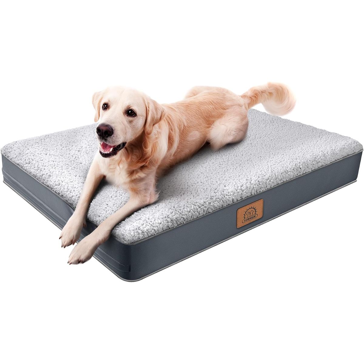 GENERICO - Sunheir Cama Ortopédica Perro Mediano Plana+ Forro 88x55x7