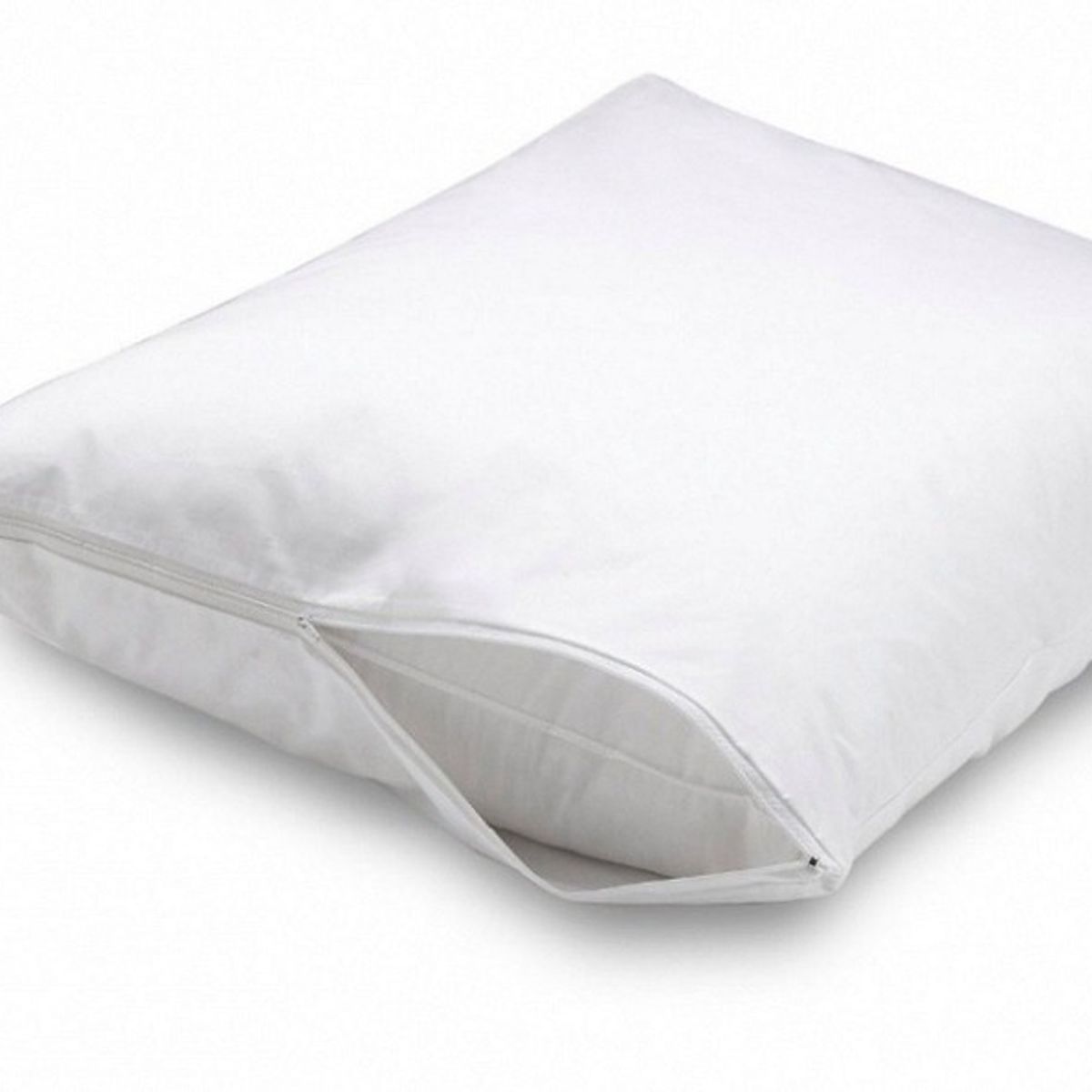 OEM - 2 Fundas De Almohada Con Cierre 50x75 cm Color Blanco Liso