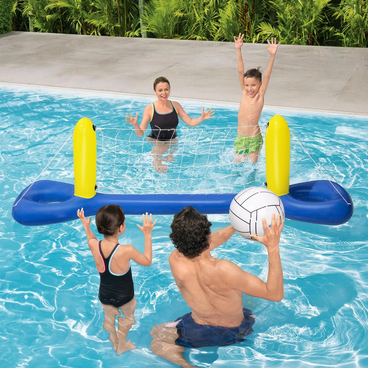 BESTWAY - Cancha Juego Inflable Intex Malla Voleibol Piscina 56508