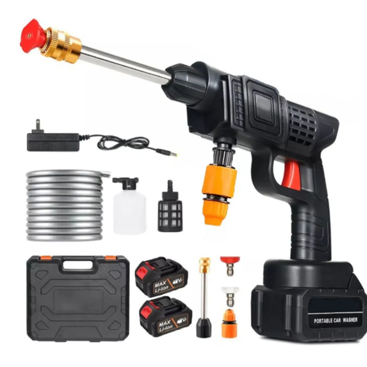 AMERICAN GENERICS - Hidrolavadora Pro Inalambrica Portatil 48v Doble Bateria