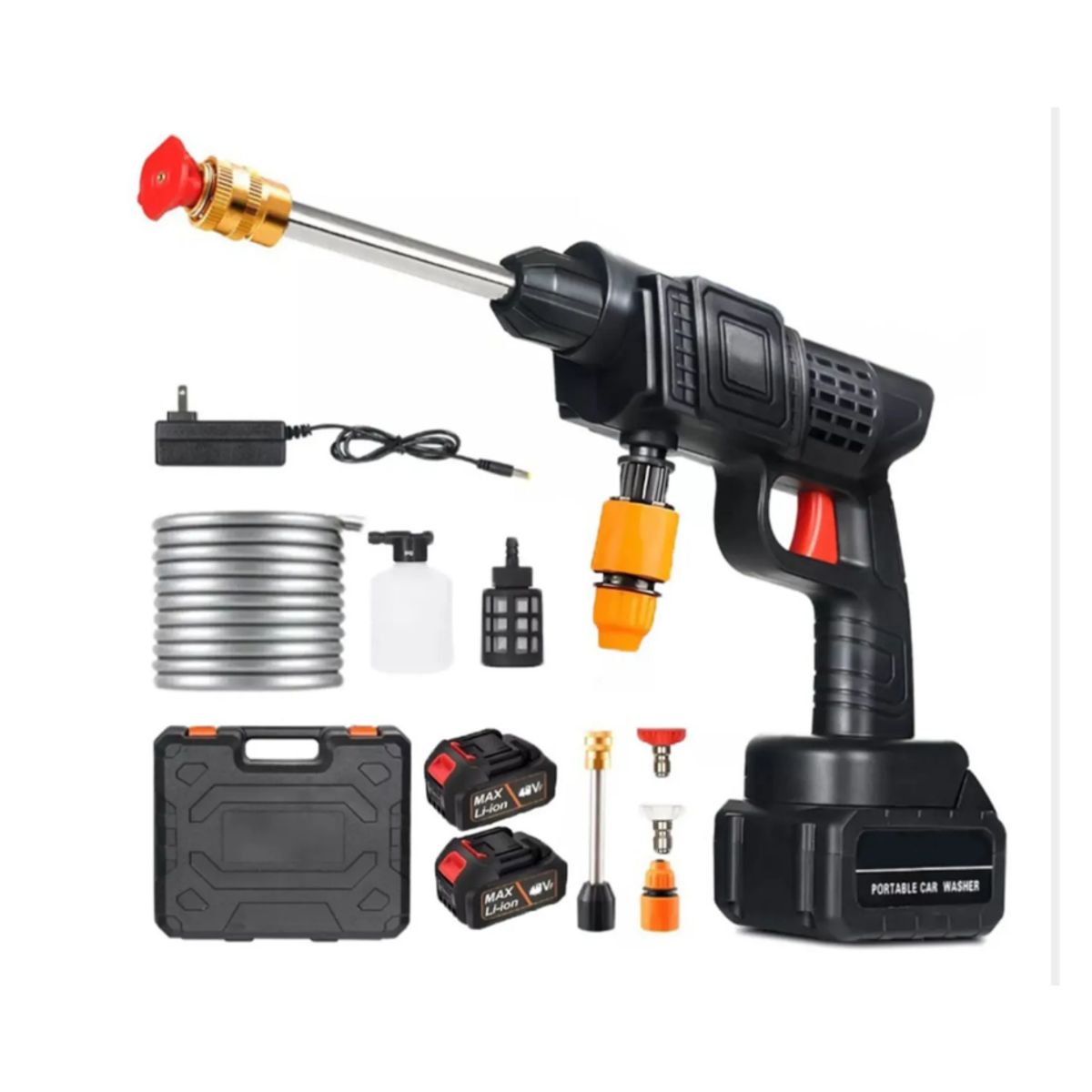 AMERICAN GENERICS - Hidrolavadora Pro Inalambrica Portatil 48v Doble Bateria