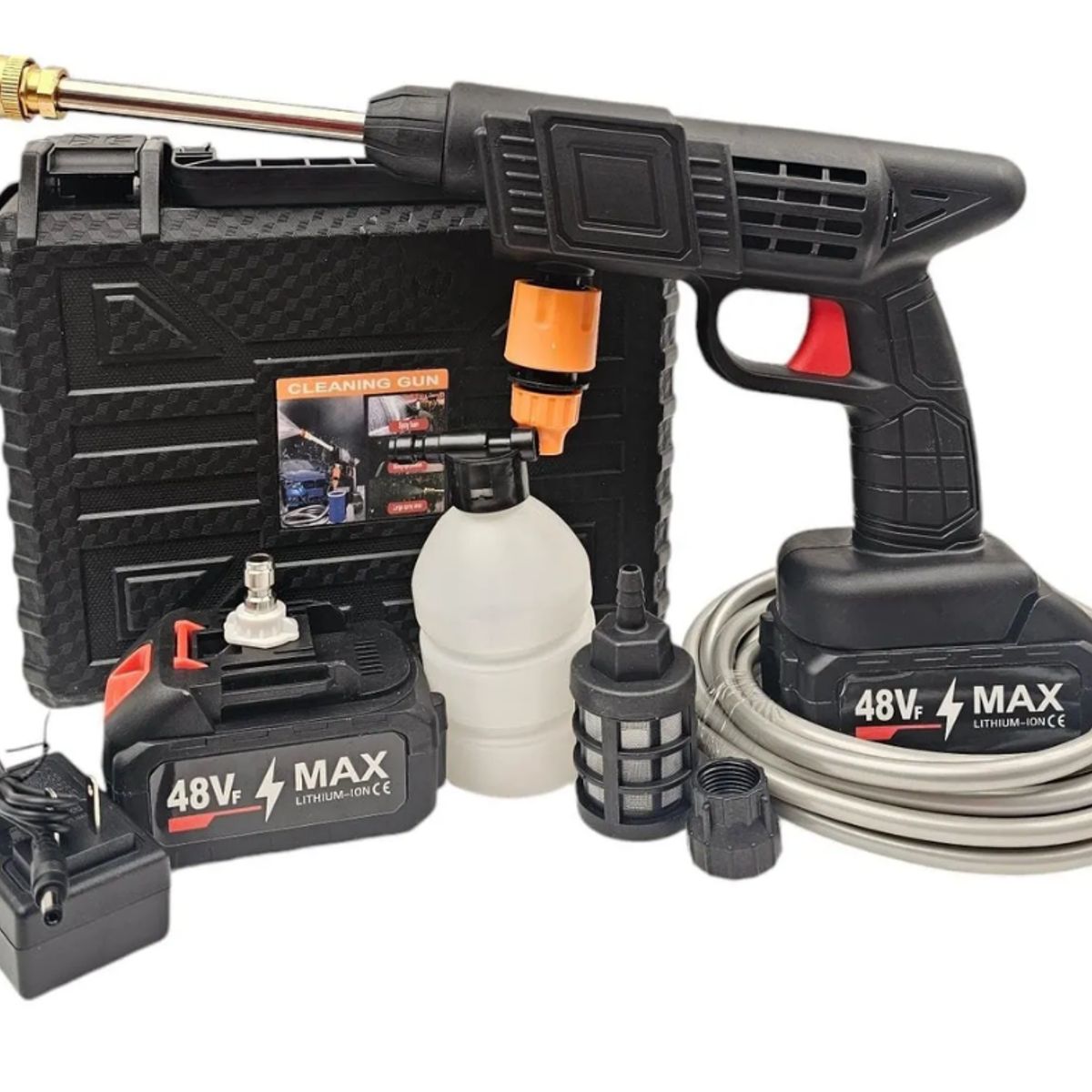 AMERICAN GENERICS - Hidrolavadora Pro Inalambrica Portatil 48v Doble Bateria