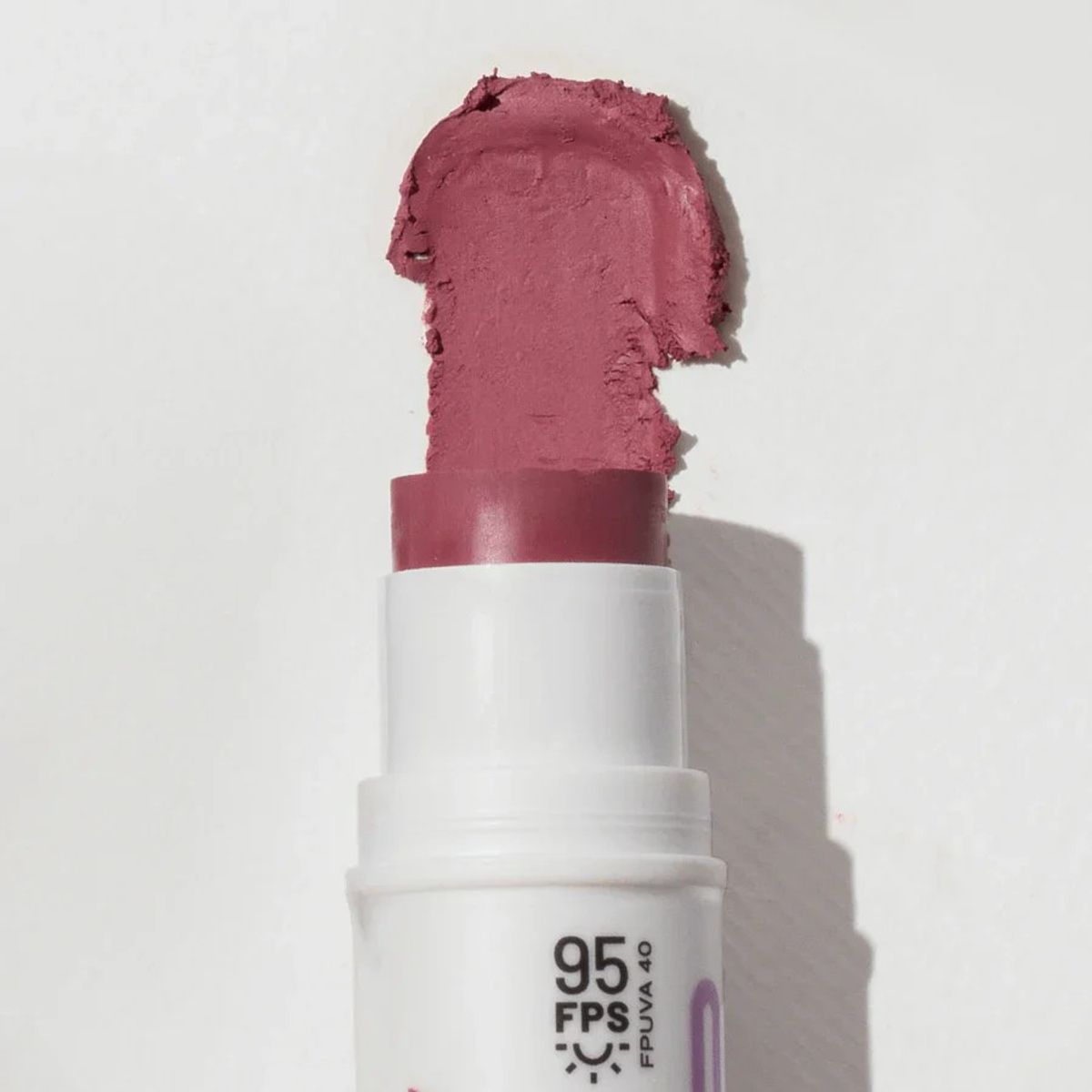 OLLIE - OLLIE Protector Solar Barra 3 En 1 Rubor,Labial y Sombra FPS 95 Tono Rosamalva Mate