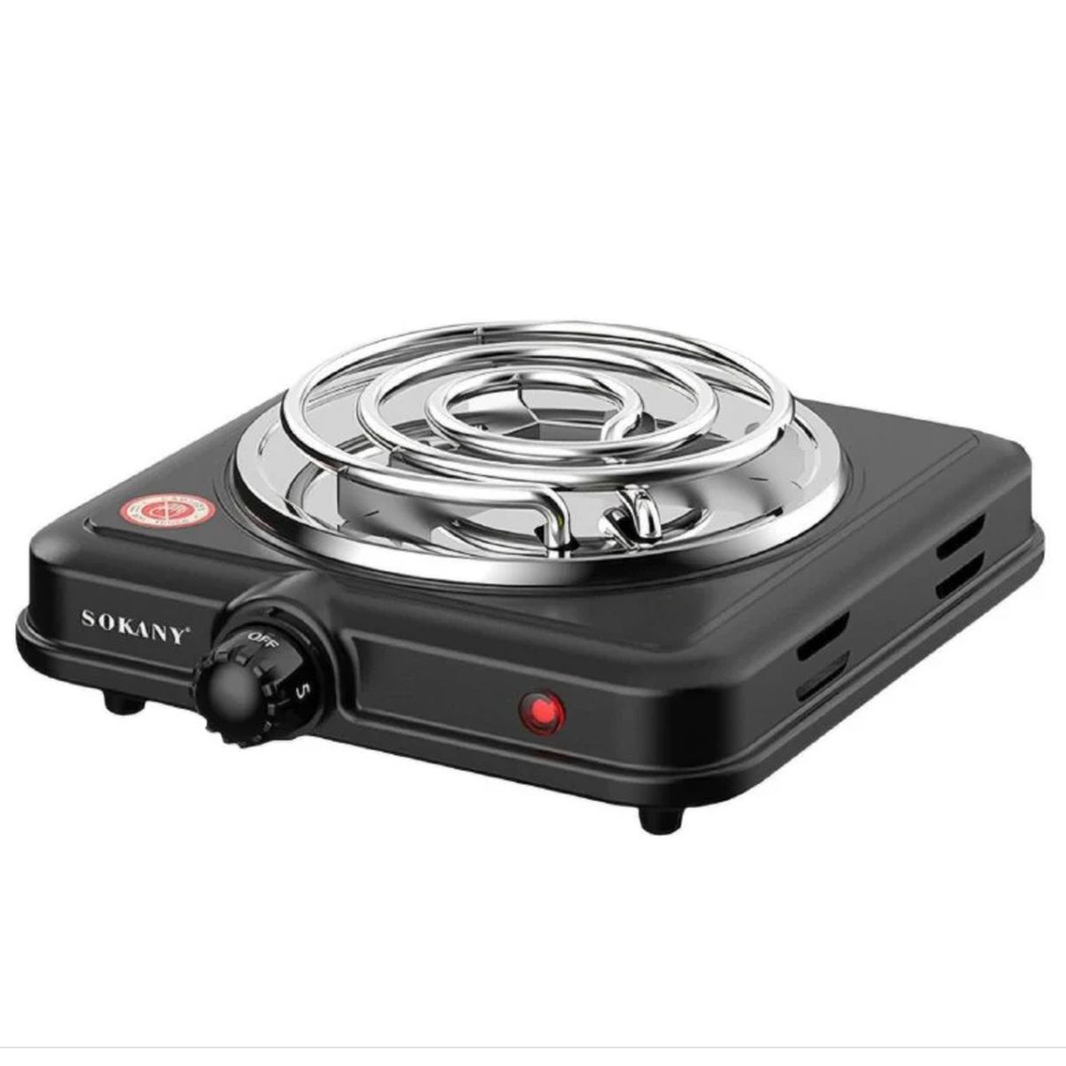 ONE PIXEL - Estufa Portatil Electrica Un Puesto Compacta Para Calentar Alimentos Con Perilla