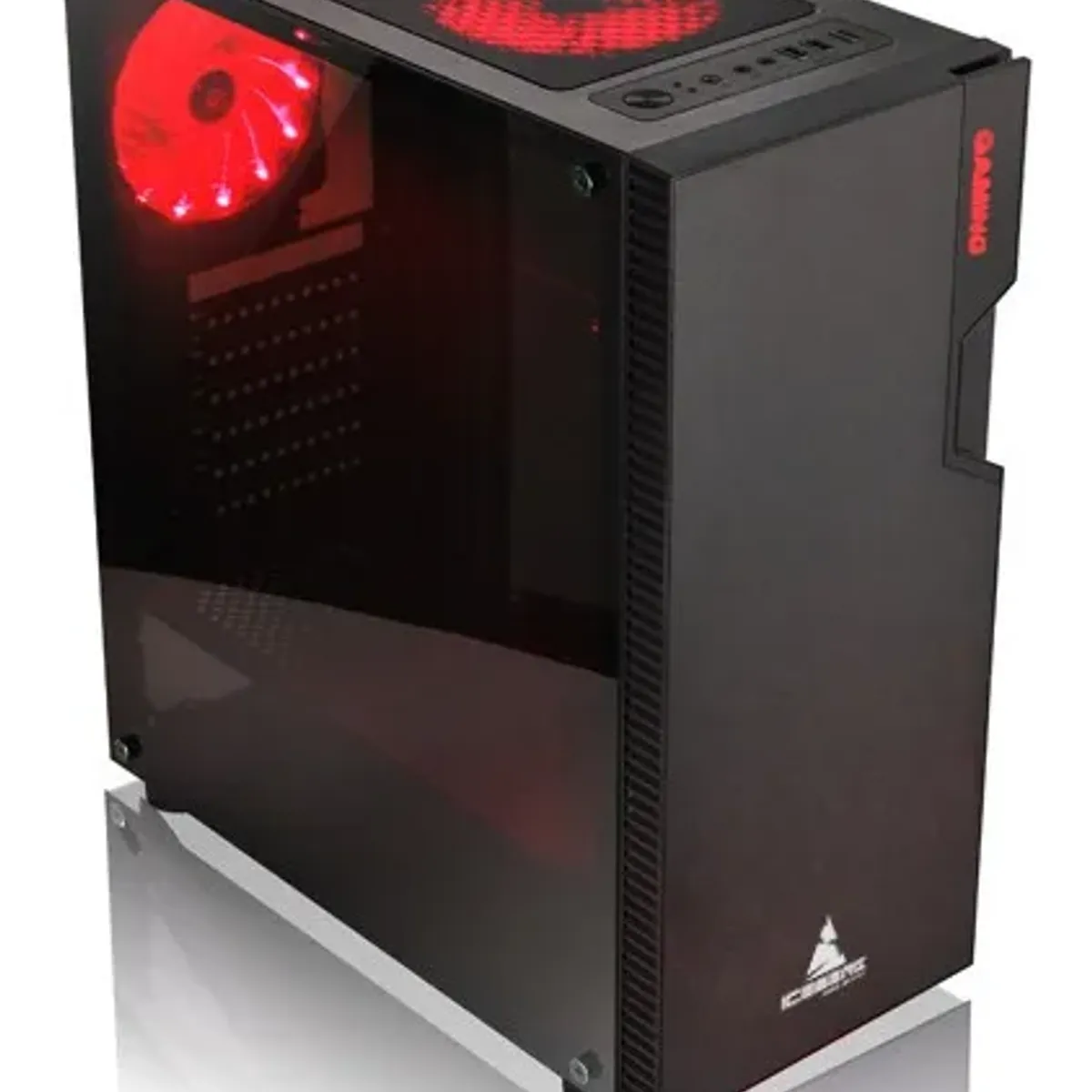 ICEBERG - Gabinete CHASIS  Caja Atx Iceberg Glacius V2 Negra Vidrio Templado Negro RGB GUARDAPOLVOS