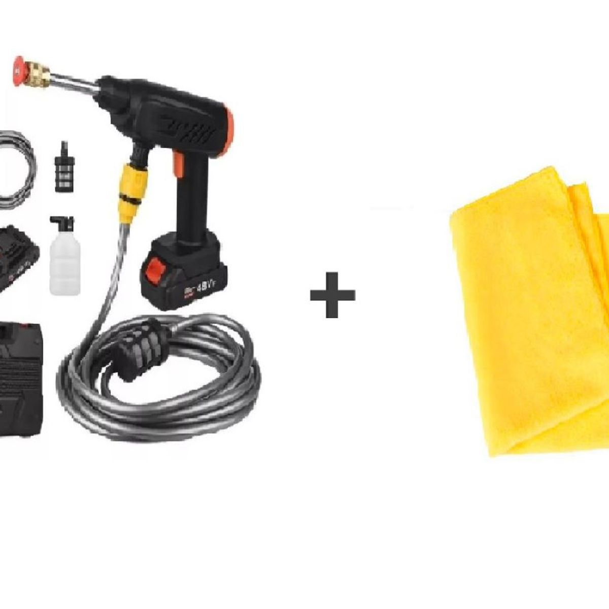 ZHOPI CO - Hidrolavadora Inalambrica Portatil Recargable 48v Mas Paño Ficrofibra