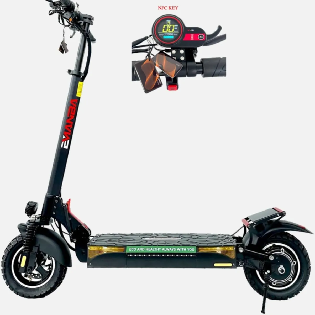 SCOOTER - Scooter L10 Pro Plegable Negro Con Luz Led, Nfc