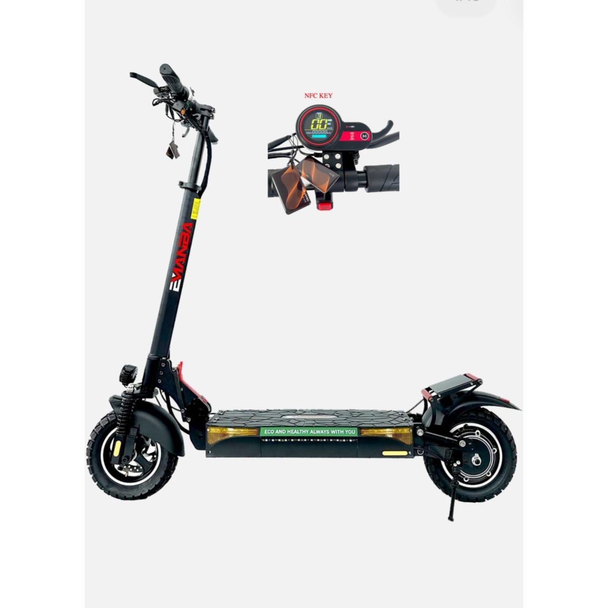 SCOOTER - Scooter L10 Pro Plegable Negro Con Luz Led, Nfc