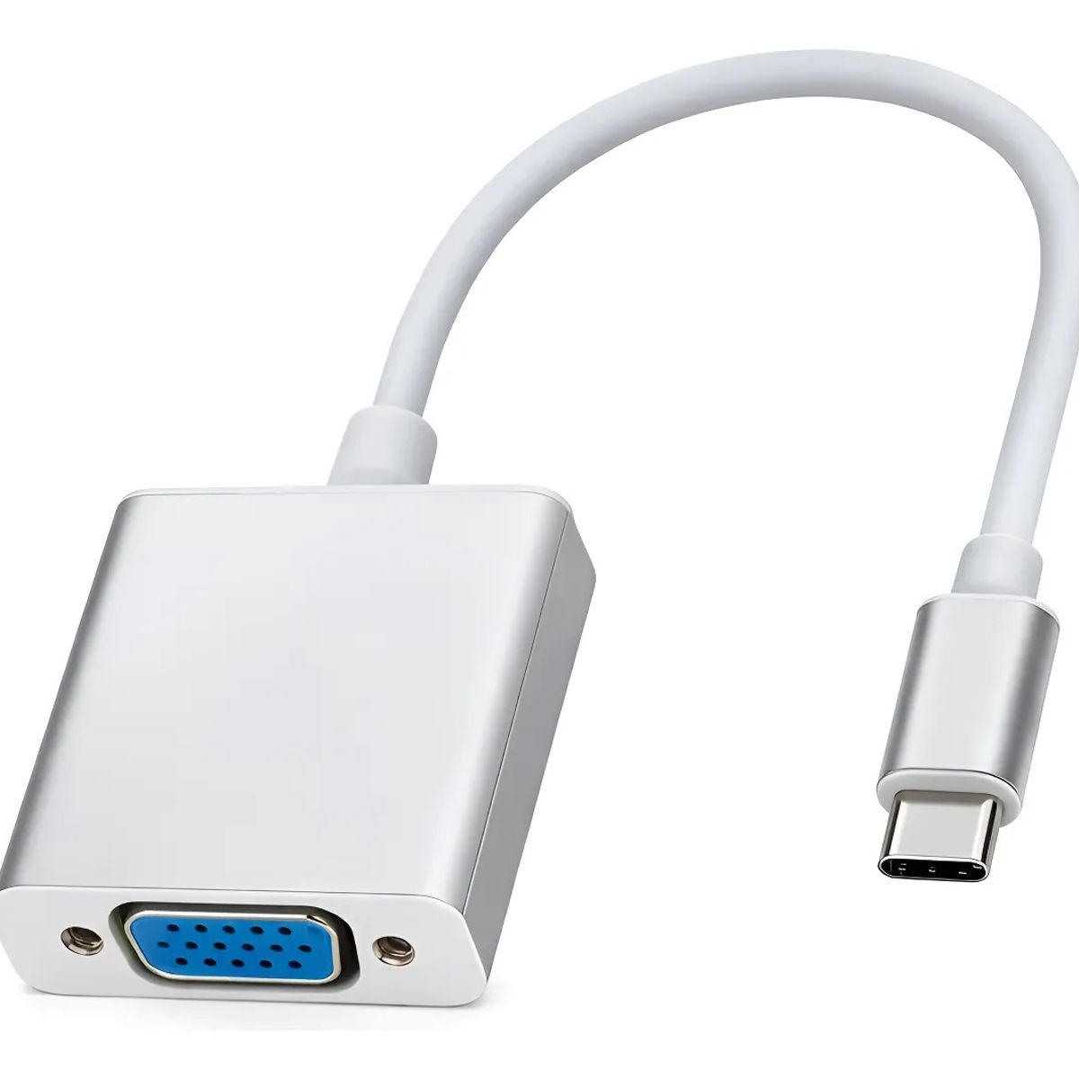 GENERICO - Cable Convertidor Usb-c Tipo C A Vga 3.0 Plateado 1080p