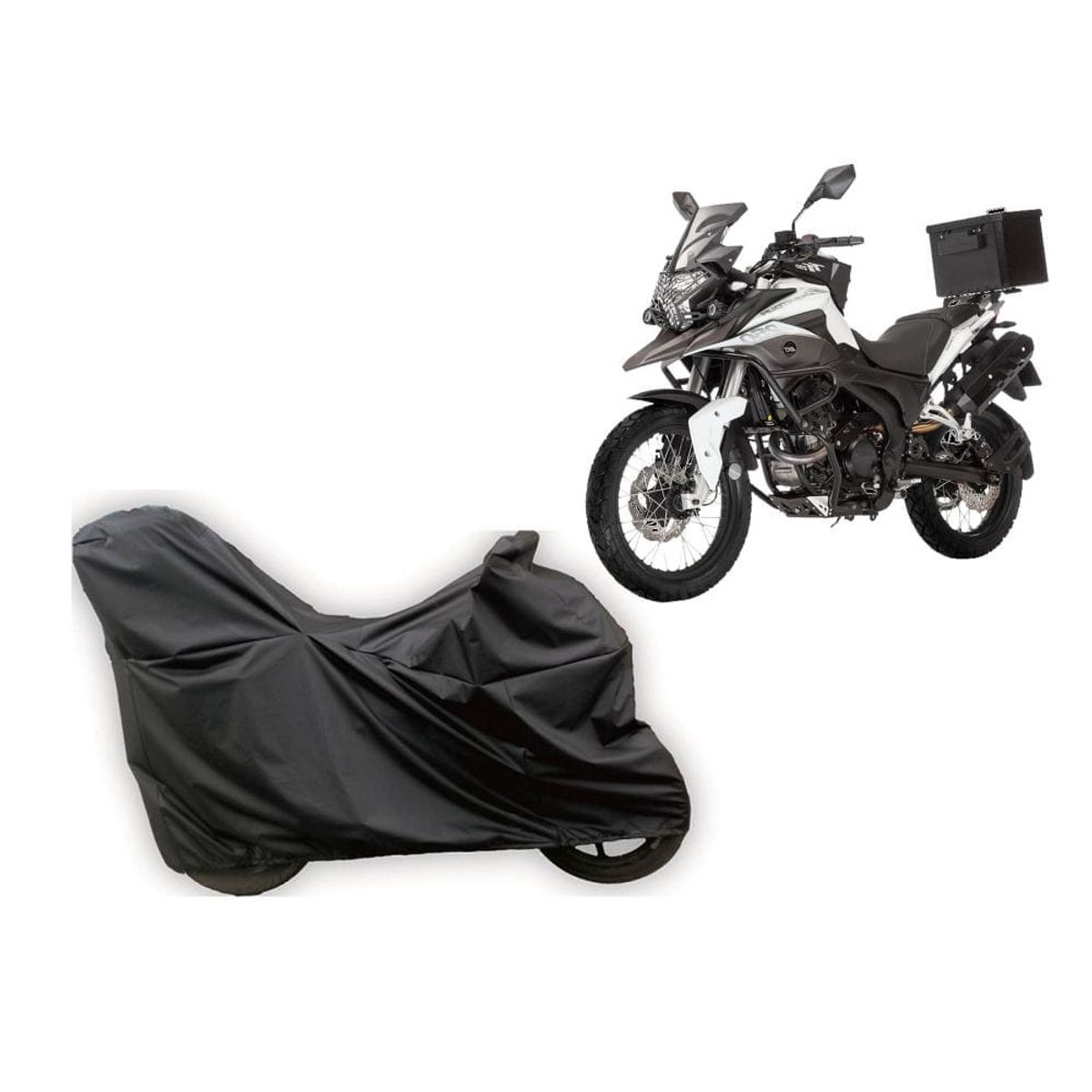 GENERICO - Pijama Carpa Moto Akt Tt 200 Con Baúl Impermeable E Argollas