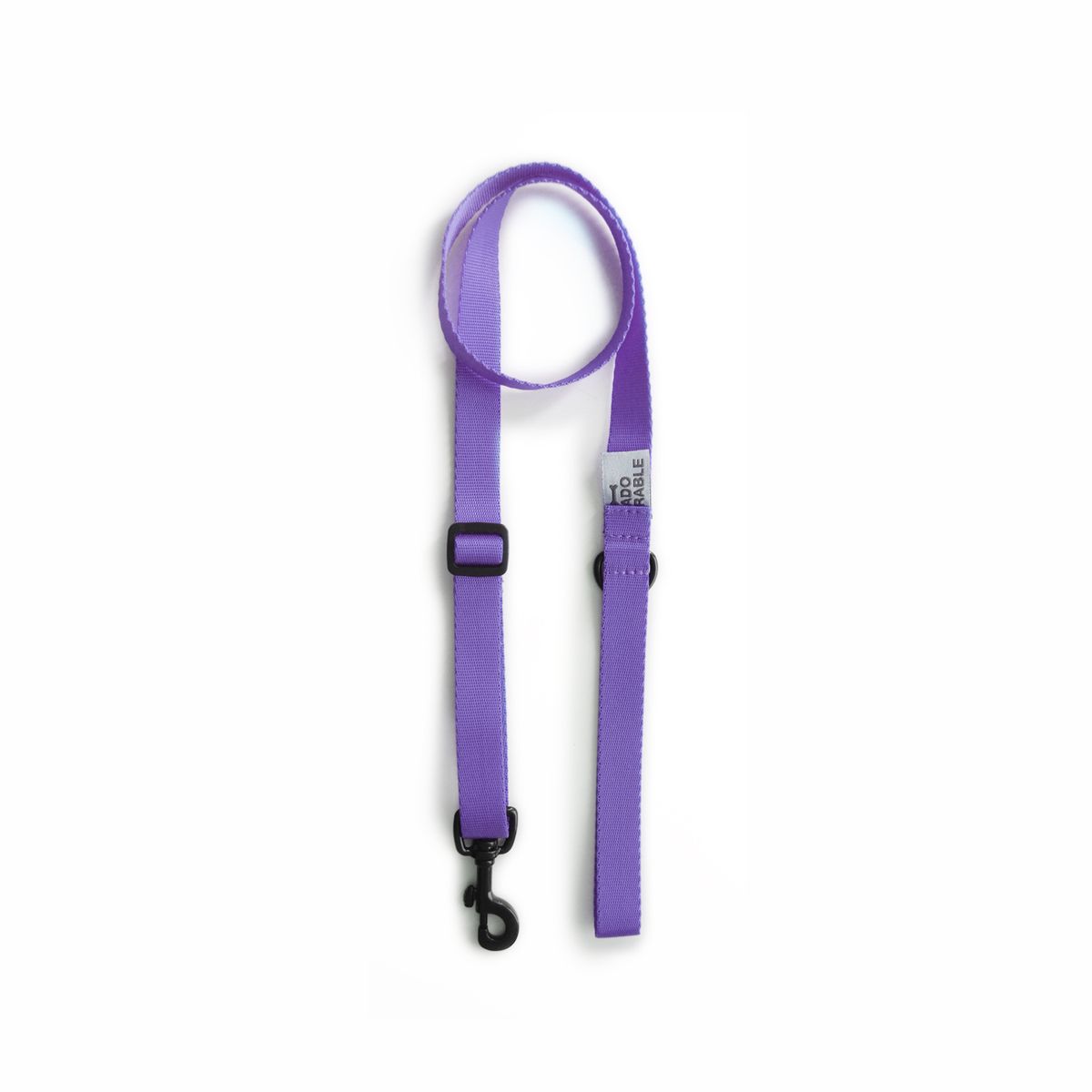 WAWAW - Traílla 20mm sencilla unicolor adorable morado