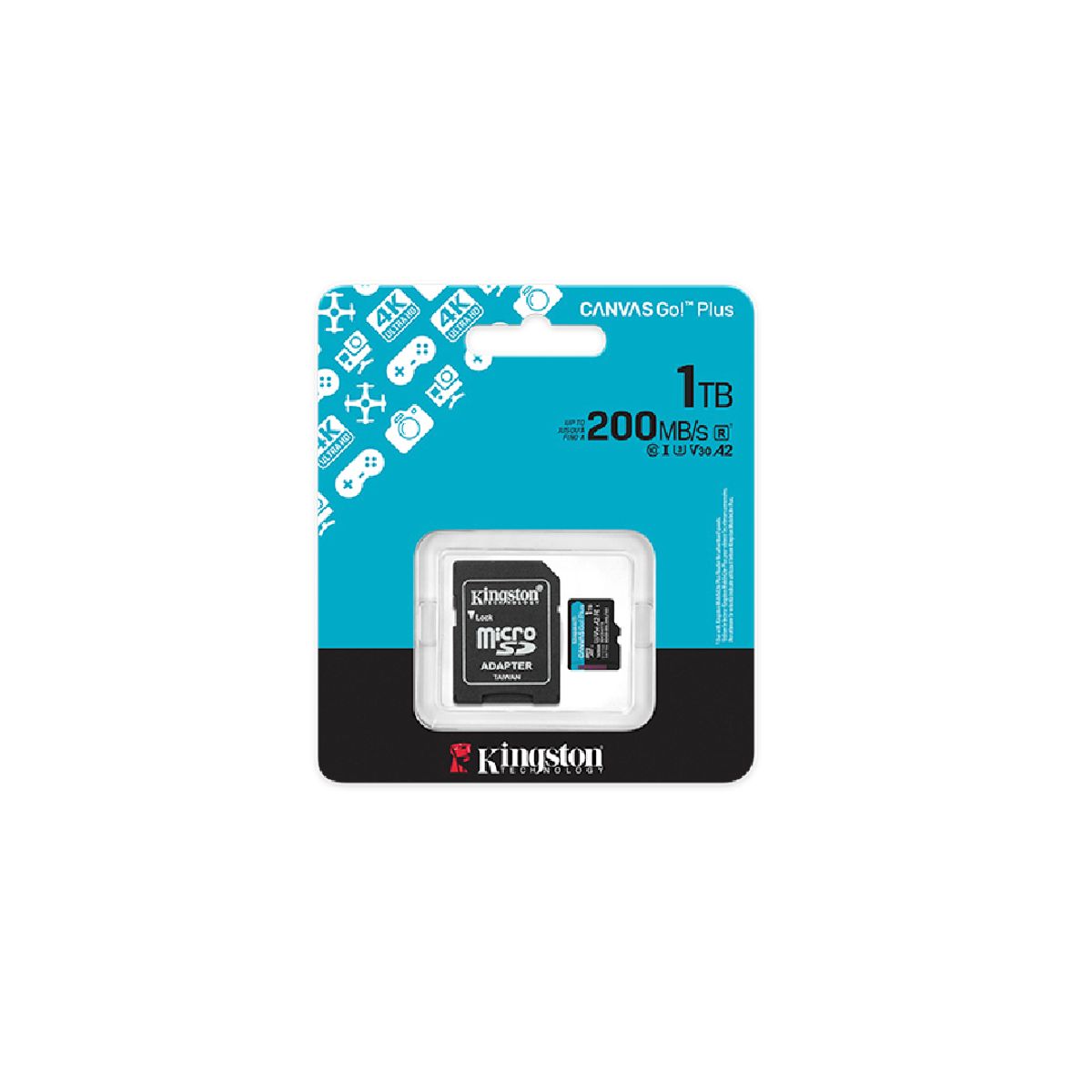 KINGSTON - Memoria Microsd Kingston Canvas Go Plus 1TB 200 MBs SDCG4/1TB