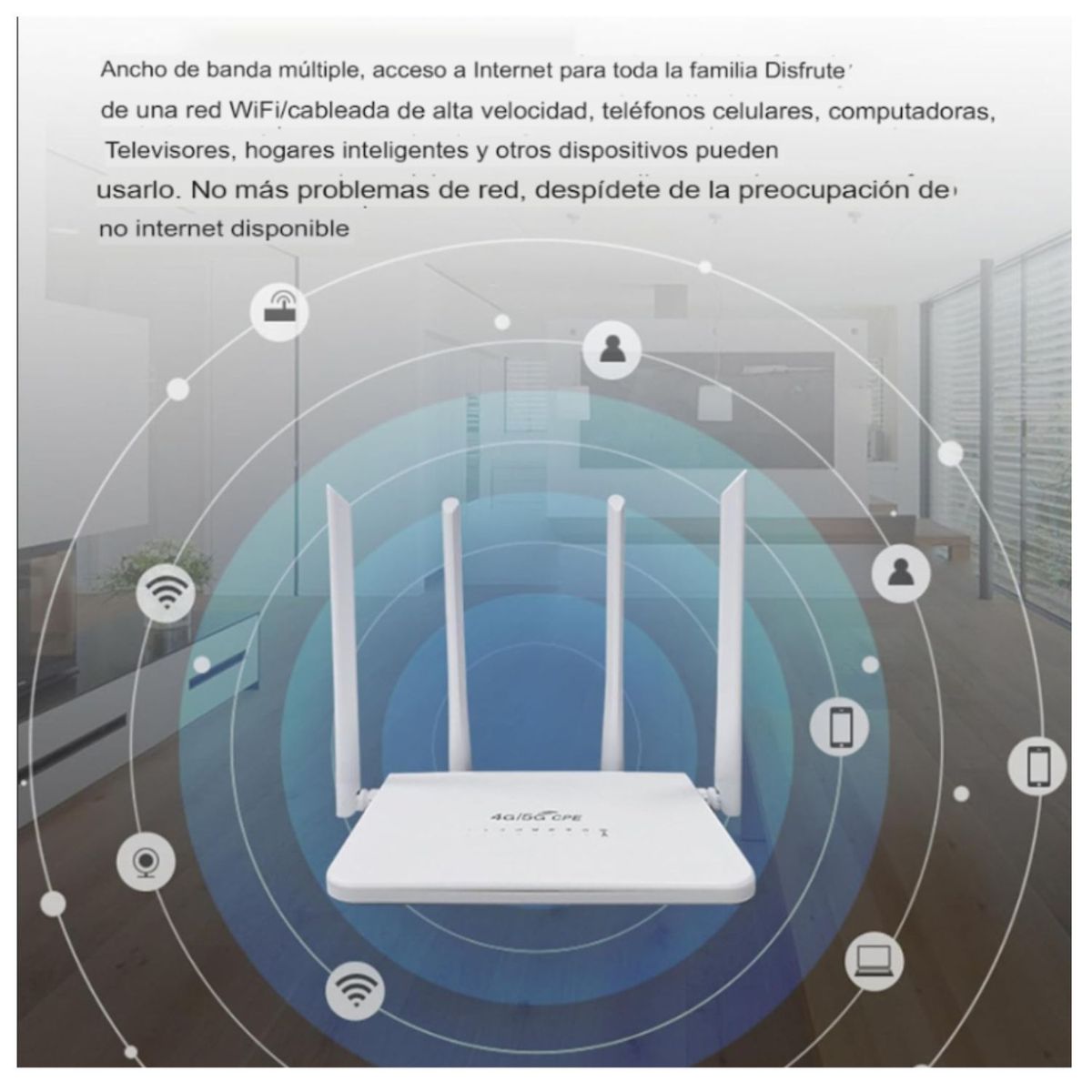 COLME TECHNOLOGY HOME - Módem Router Inalambrico 4g Lte Cpe Tarjeta Sim 300mbps Wifi