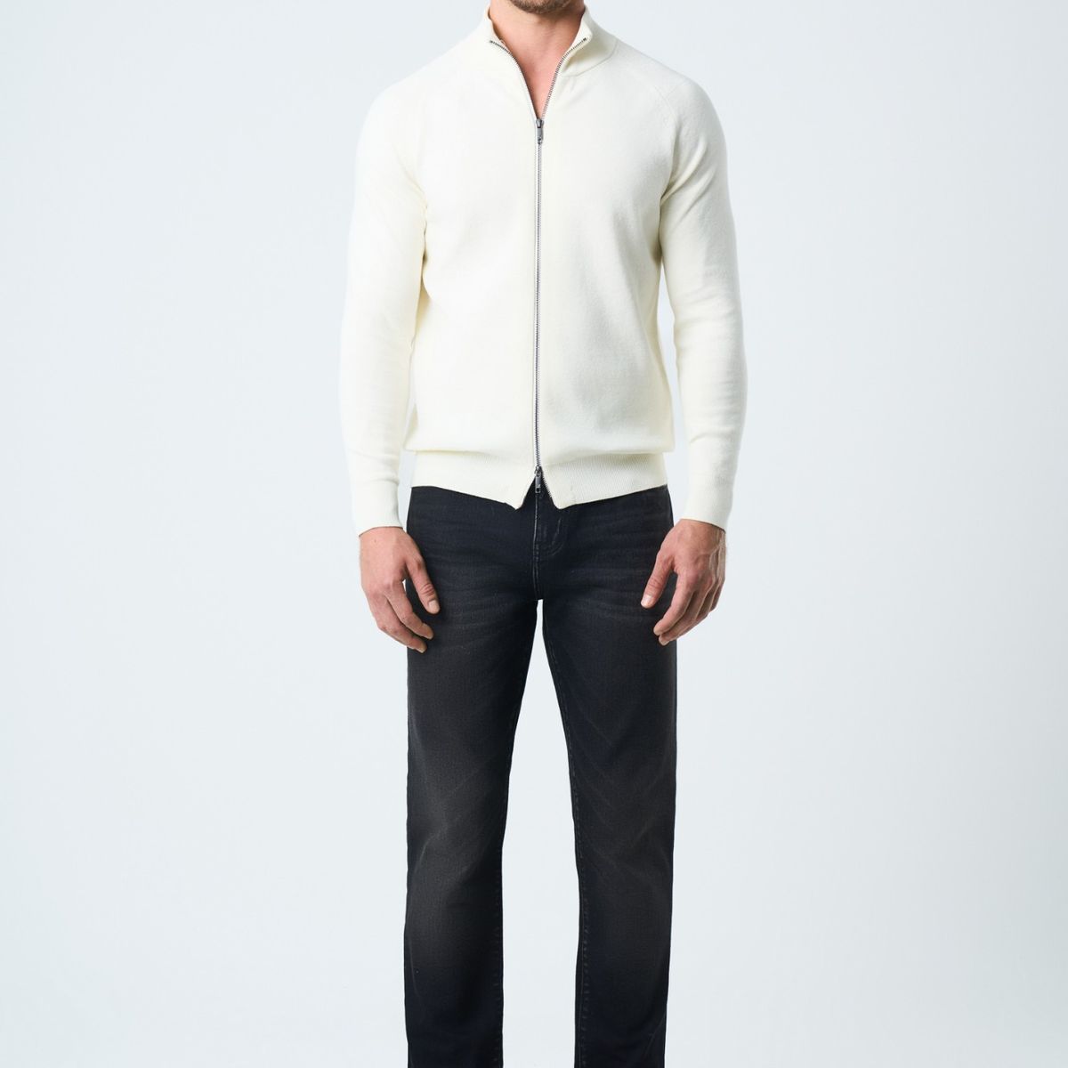 VELEZ - Vélez Sweater Misuri Tejido Para Hombre Cuello Alto Crema