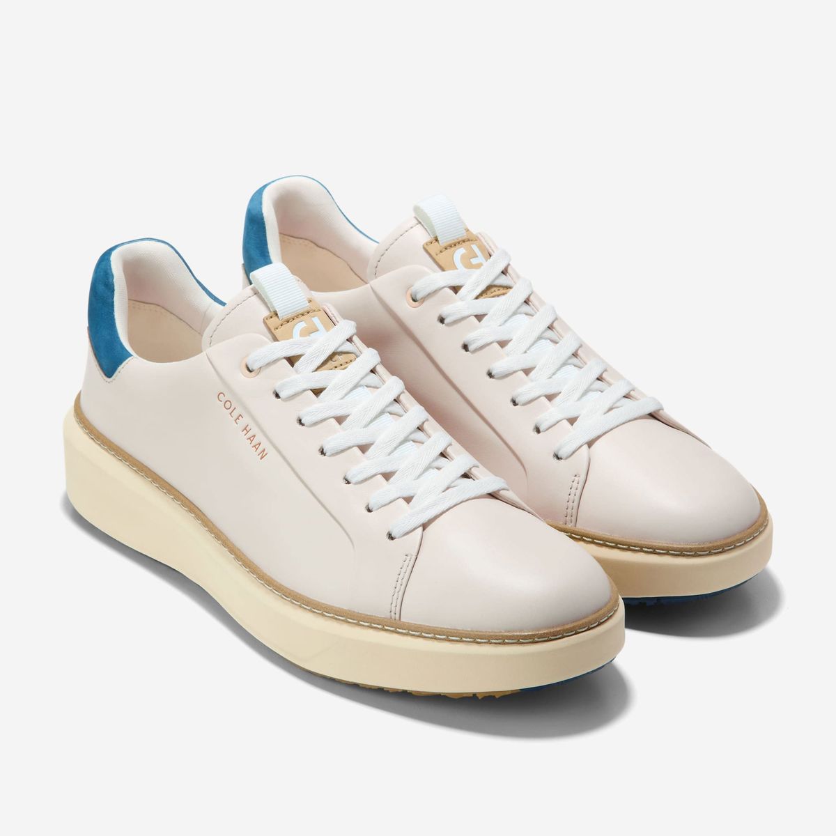 COLE HAAN - Tenis Deportivo ColeHaan Original Topspin Golf Blanco Hombre