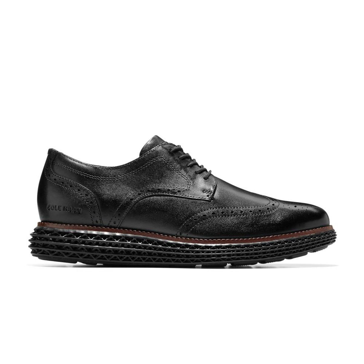COLE HAAN - Tenis Deportivo ColeHaan Grand 2.0 Wingtip Negro Para Hombre