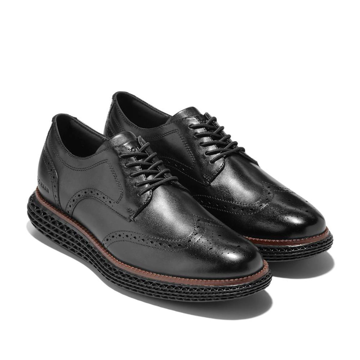 COLE HAAN - Tenis Deportivo ColeHaan Grand 2.0 Wingtip Negro Para Hombre