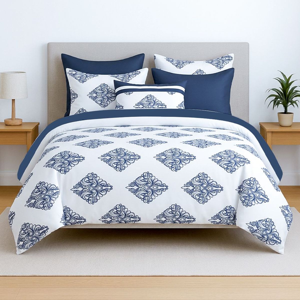 PLUMA LUNA - Funda de plumon - Cover Duvet -  diseño Barroco Doble