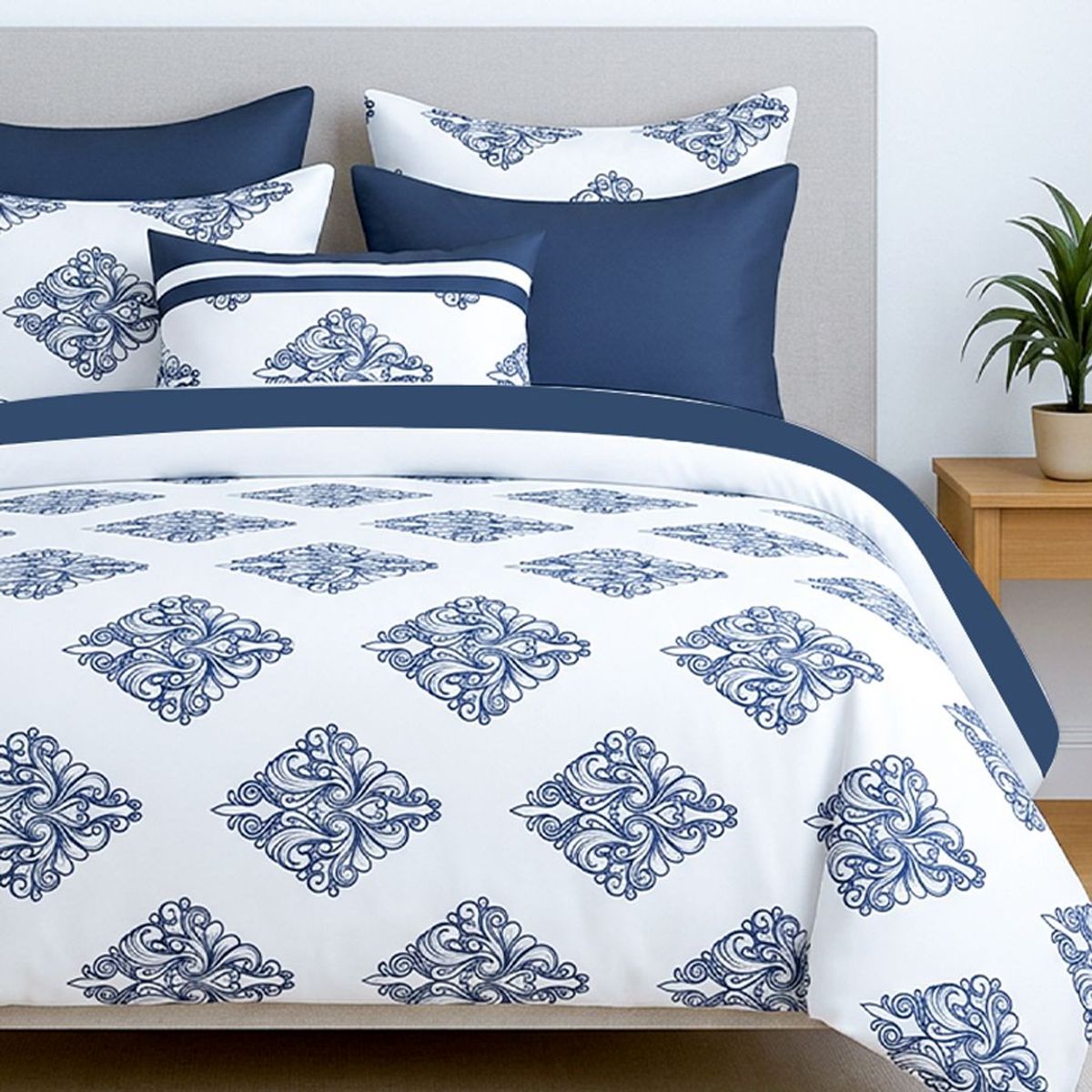 PLUMA LUNA - Funda de plumon - Cover Duvet -  diseño Barroco Doble