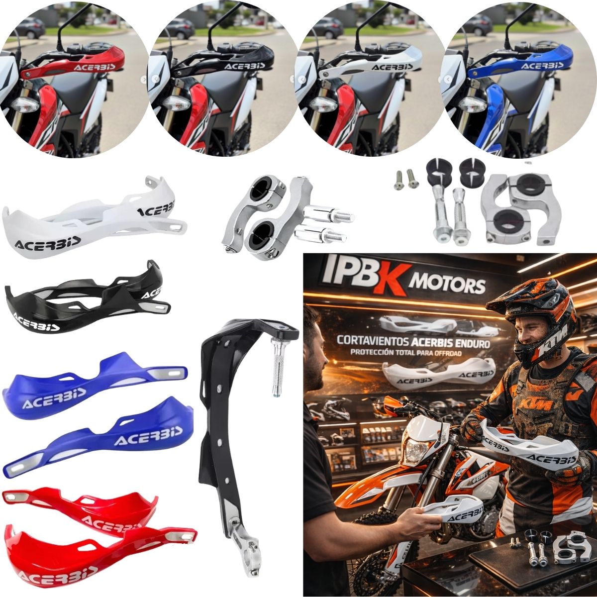 ACERBIS - Cortavientos hand saver acerbis alma acero universal moto