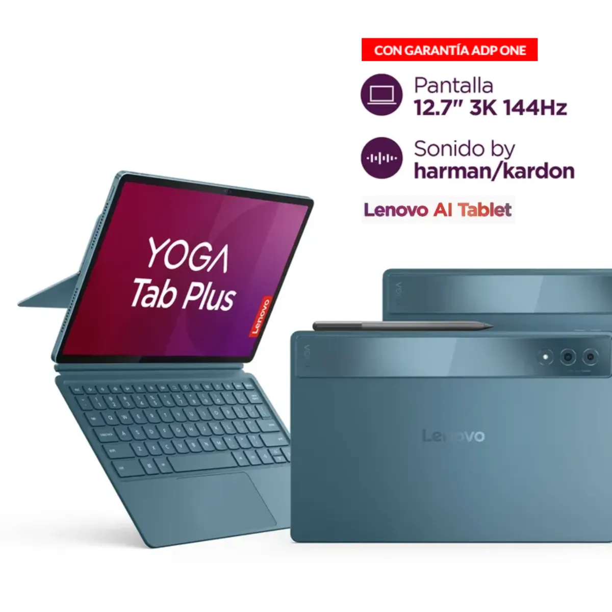 Lenovo - TABLET LENOVO YOGA PLUS / SNAPDRAGON 8 GEN3/ 256 SSD/ 16 RAM / 12.7" 3K+ ESTUCHE + LAPIZ