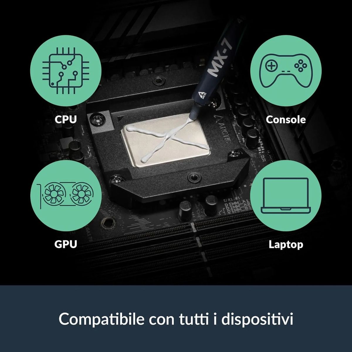 GENERICO - Pasta Termica Arctic Mx-7 8gr Cpu Tarjetas Graficas