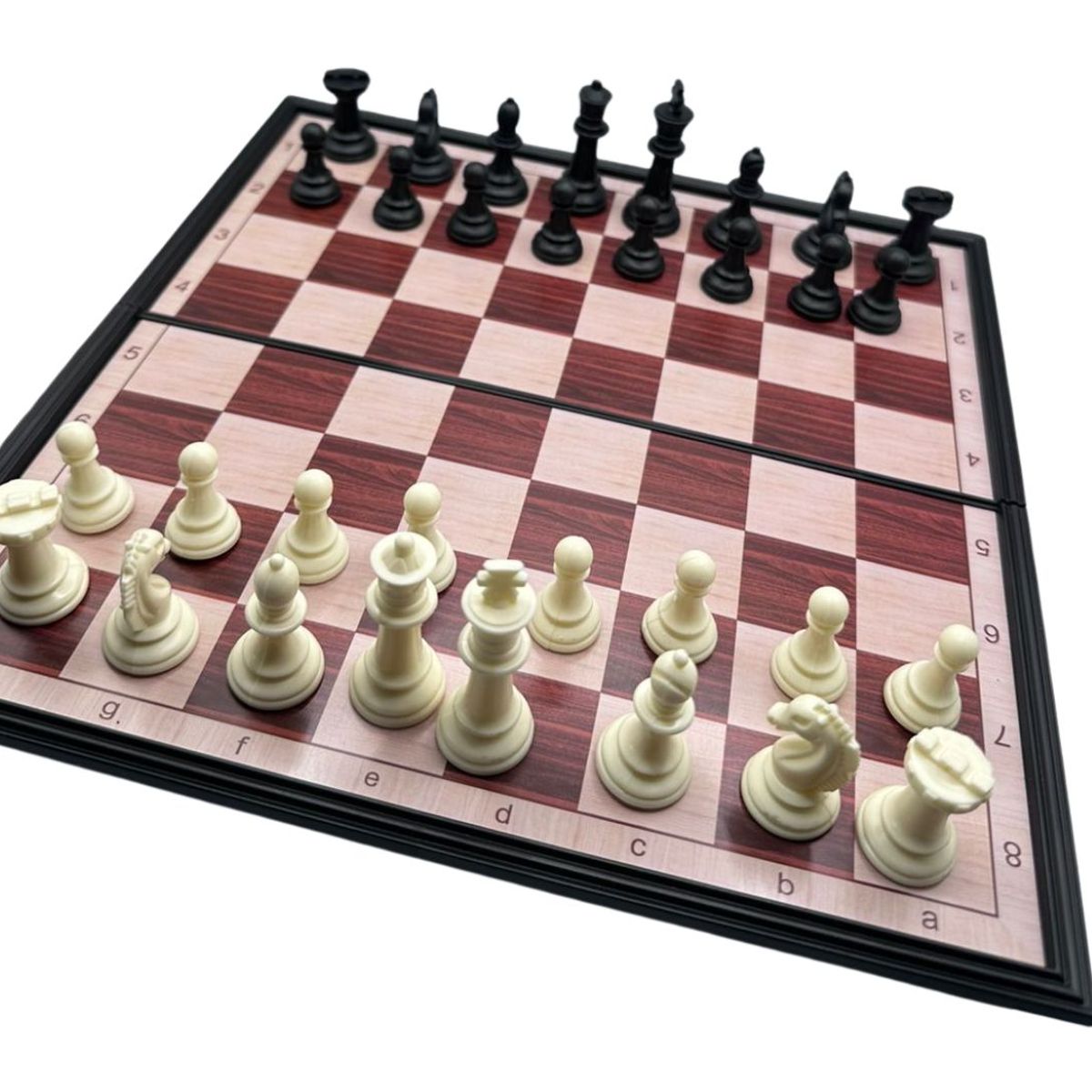 MAZUGI - Ajedrez Mediano con Fichas Magnéticas Juego Portátil Moderno