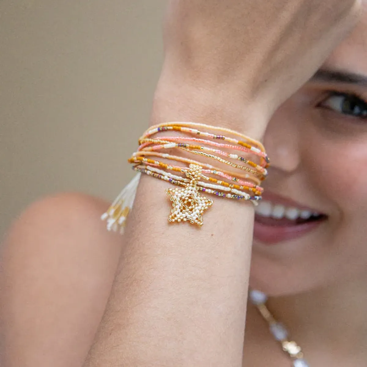 FLORIPONDIA - Pulsera Estrella Coral