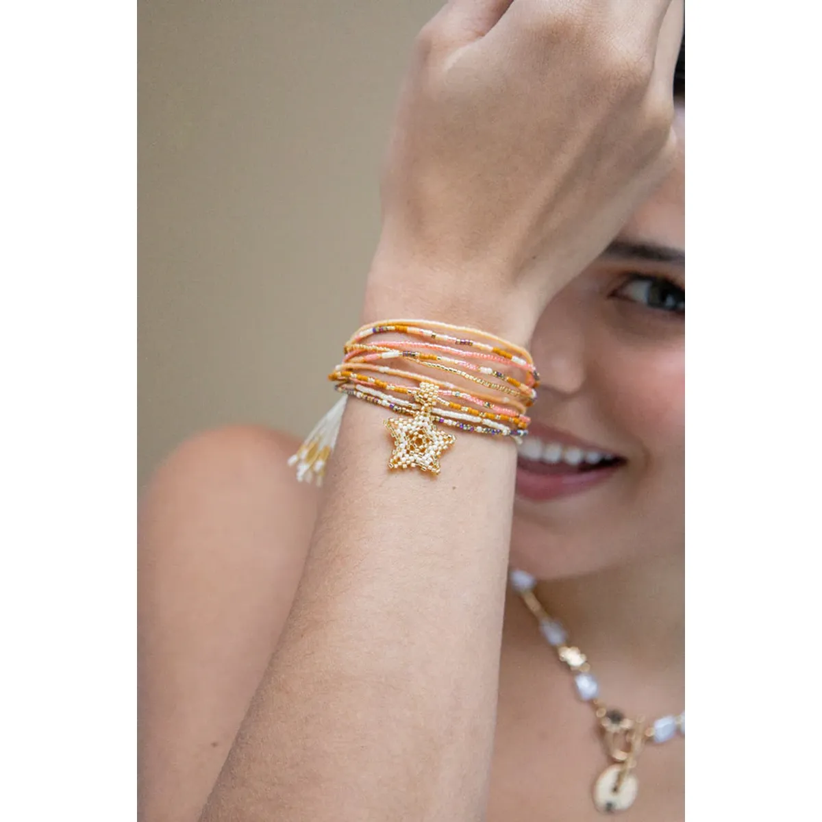 FLORIPONDIA - Pulsera Estrella Coral