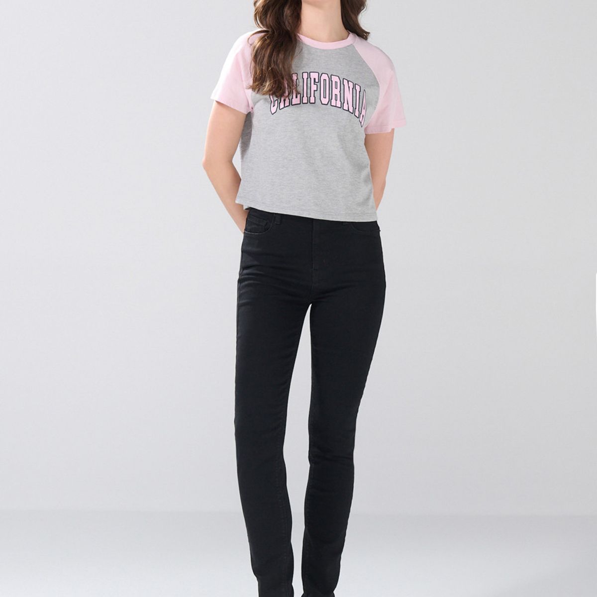 KOAJ - KOAJ Jean jegging súper tiro alto negro con ajuste ceñido Mujer