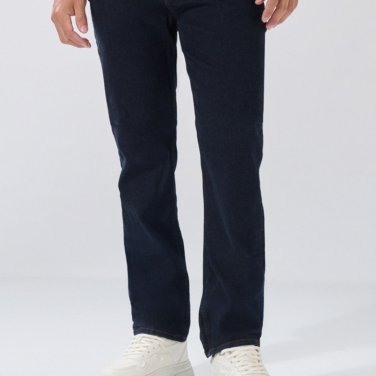 KOAJ - KOAJ Jean straight leg azul intenso bota recta con tiro baj Hombre