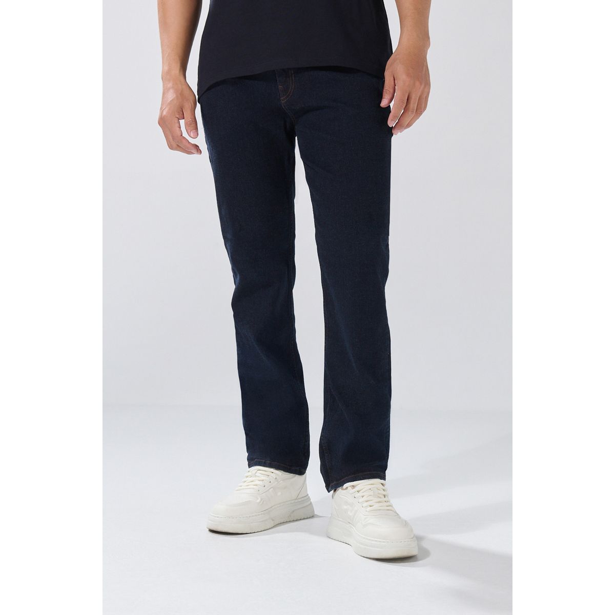 KOAJ - KOAJ Jean straight leg azul intenso bota recta con tiro baj Hombre