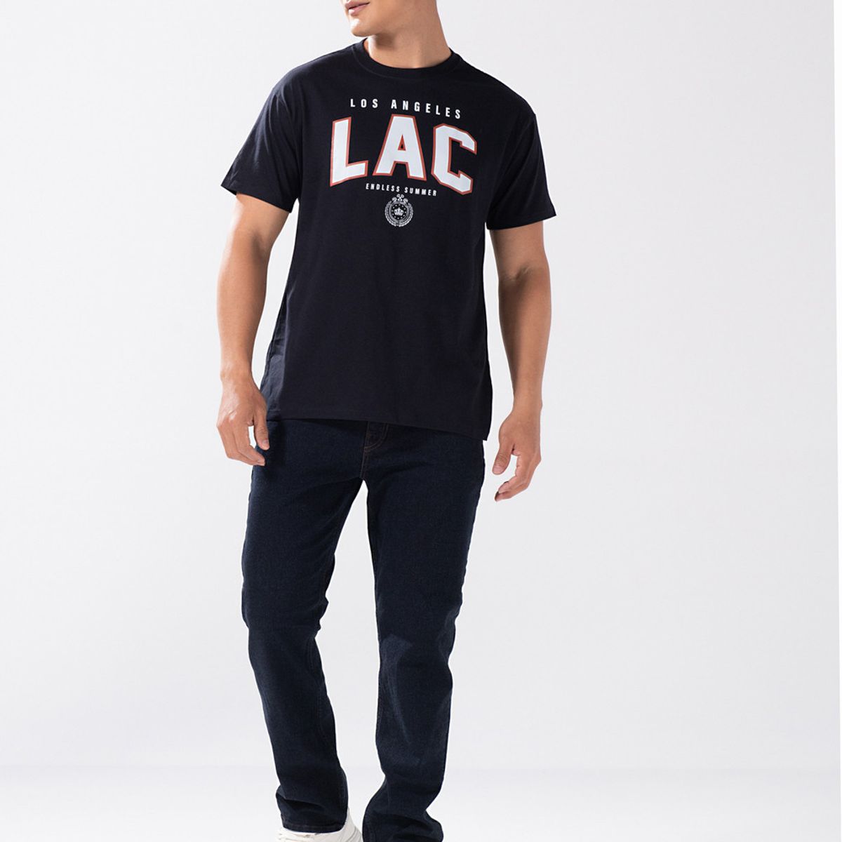 KOAJ - KOAJ Jean straight leg azul intenso bota recta con tiro baj Hombre