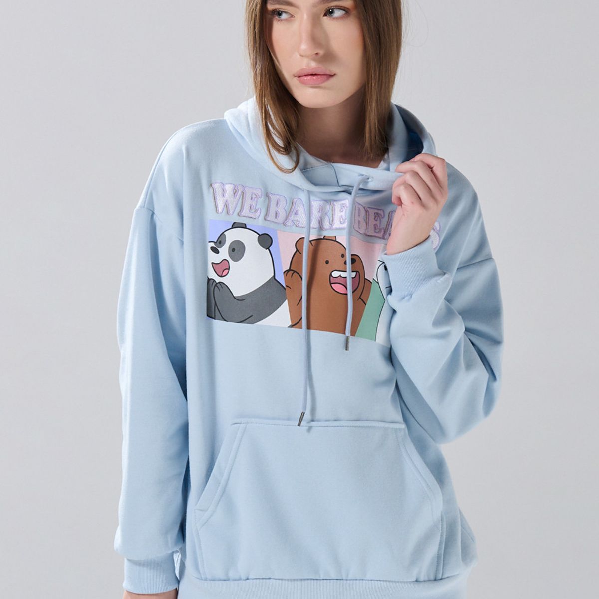 KOAJ - KOAJ Buzo oversize azul de Osos Escandalosos con capota Mujer