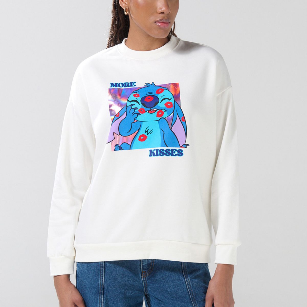 KOAJ - KOAJ Buzo cuello redondo oversize femenino Mujer