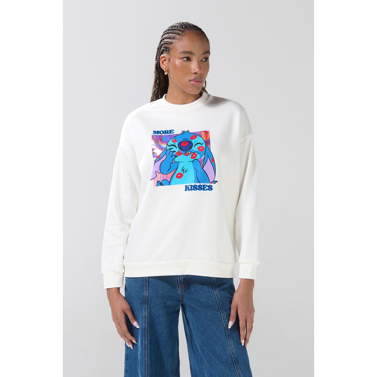 KOAJ - KOAJ Buzo cuello redondo oversize femenino Mujer