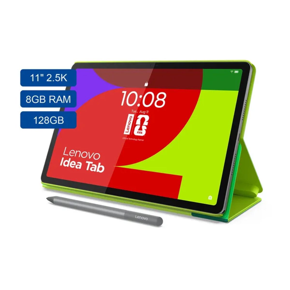 LENOVO - Lenovo Idea Tab FIFA Ram 8gb 128Gb 2.5k Lcd + Lápiz + Funda  Tablet Ed Limitada