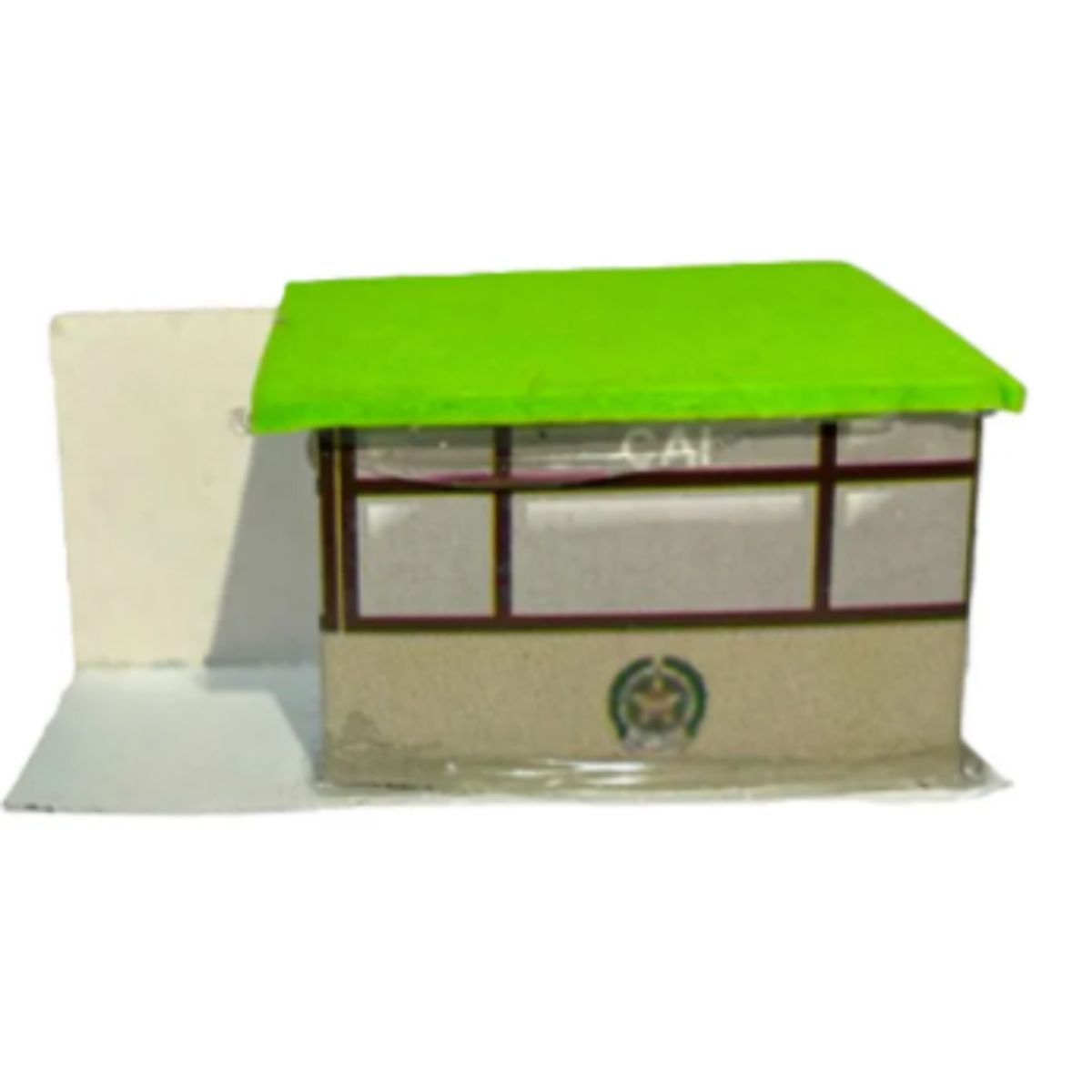 GENERICO - Figura Maqueta CAI DE POLICIA 6X3.5X3CM de CARTON por 12 Und
