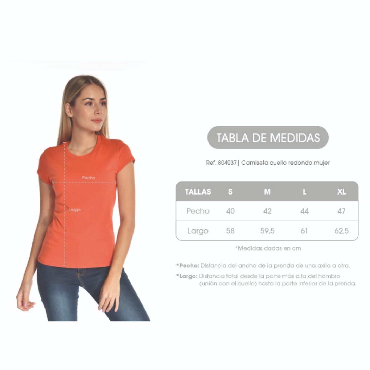 ARITEX - Camiseta mujer Basica blanca