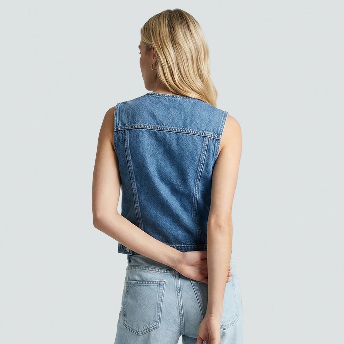 DEREK - Chaleco Para Mujer Azul MedioClaro Derek Lovely